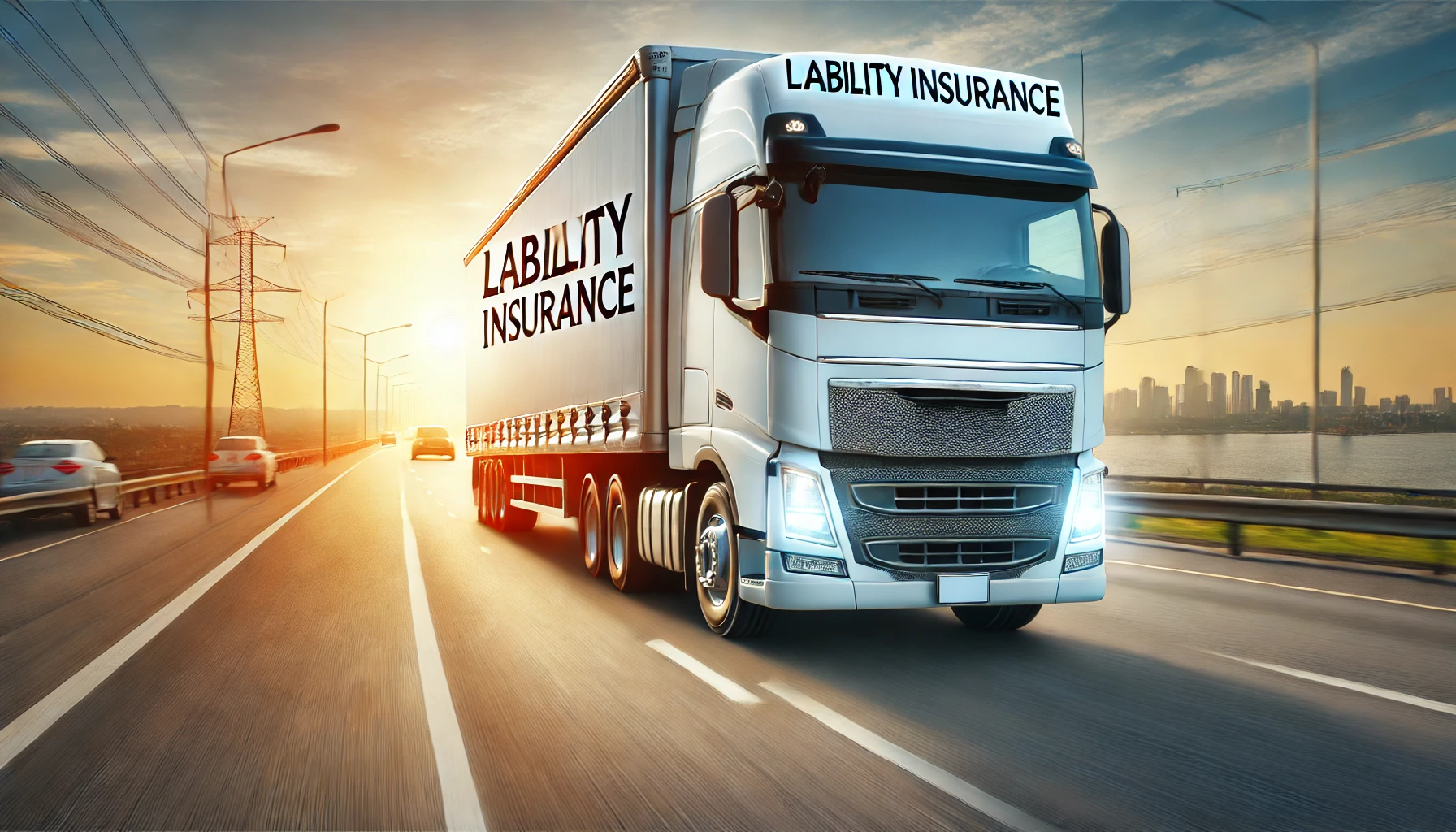 A truck in a repair shop, representing the importance of insurance for covering unexpected expenses.