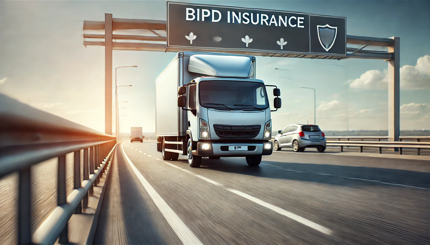 A business vehicle on the road, highlighting the importance of BIPD insurance for protecting against accidents and financial loss.