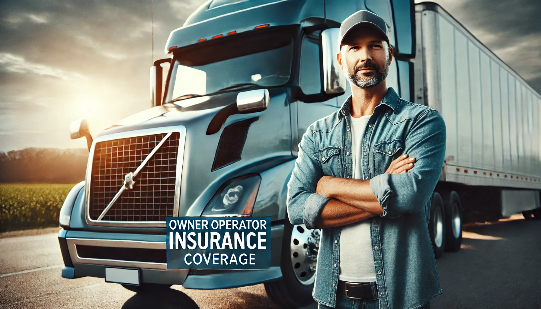 A professional truck driver standing confidently next to their truck, representing the importance of owner operator insurance coverage for independent truck operators.